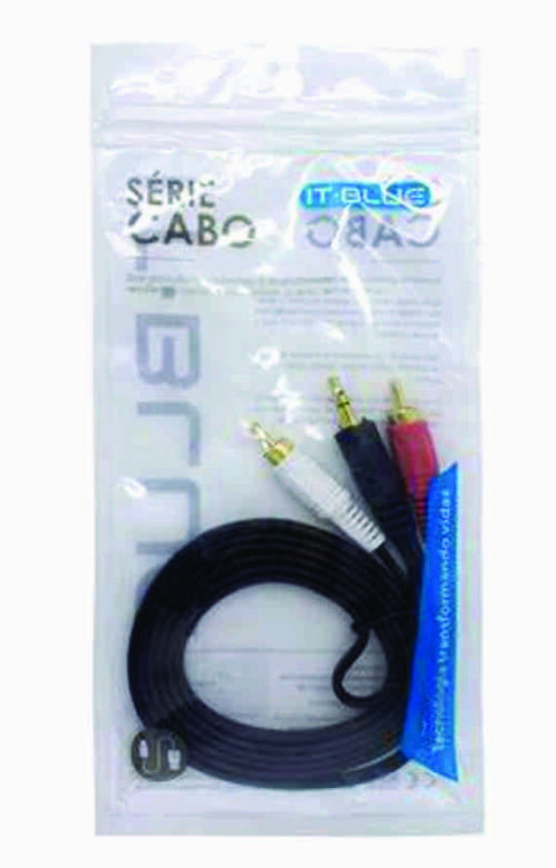 Cabo de P2 + 2 RCA 1.5m LE-1008-1 - It-Blue